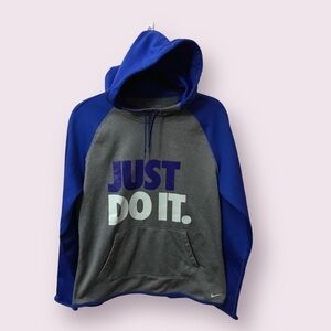 Nike Womens Therma Fit Long Sleeve Hooded Pullover Graphic Sweatshirt Size M